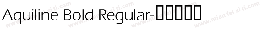Aquiline Bold Regular字体转换